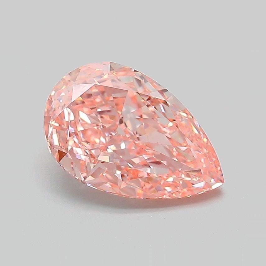 Loose Diamond - PEAR 1.98ct Fancy Vivid Pink VS1: Loose Diamond - PEAR 1.98ct Fancy Vivid Pink VS1 Source: This is a real non-mined Diamond that has been grown in a lab Shape: PEAR Carats: 1.98 Color: Fancy Vivid Pink Certification: IGI Video: