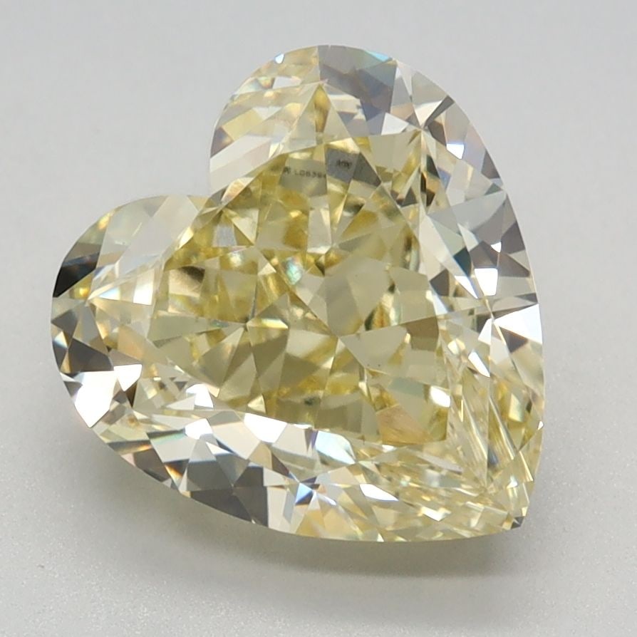 Loose Diamond - HEART 3.39ct Fancy Intense Yellow VS1: Loose Diamond - HEART 3.39ct Fancy Intense Yellow VS1 Source: This is a real non-mined Diamond that has been grown in a lab Shape: HEART Carats: 3.39 Color: Fancy Intense Yellow Certification: IGI Vid