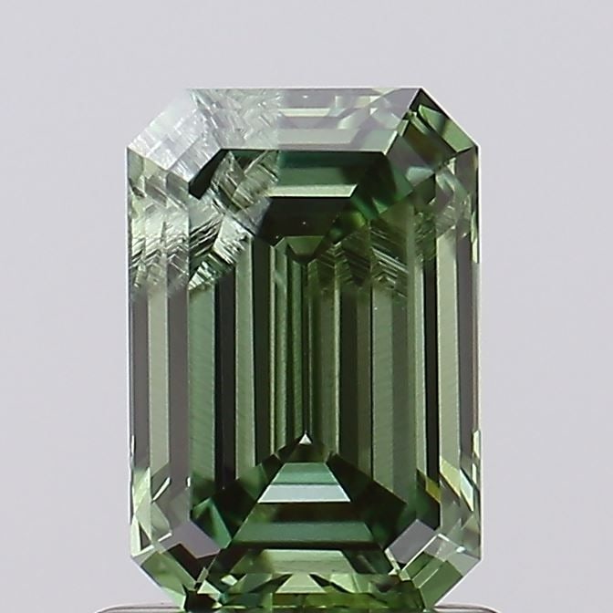 Loose Diamond - EMERALD 1.07ct Fancy Vivid Green I2: Loose Diamond - EMERALD 1.07ct Fancy Vivid Green I2 Source: This is a real non-mined Diamond that has been grown in a lab Shape: EMERALD Carats: 1.07 Color: Fancy Vivid Green Certification: NONE Video