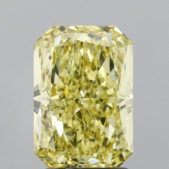 Loose Diamond - RADIANT 2.33ct Fancy Yellow VS1: Loose Diamond - RADIANT 2.33ct Fancy Yellow VS1 Source: This is a real non-mined Diamond that has been grown in a lab Shape: RADIANT Carats: 2.33 Color: Fancy Yellow Certification: IGI Video: