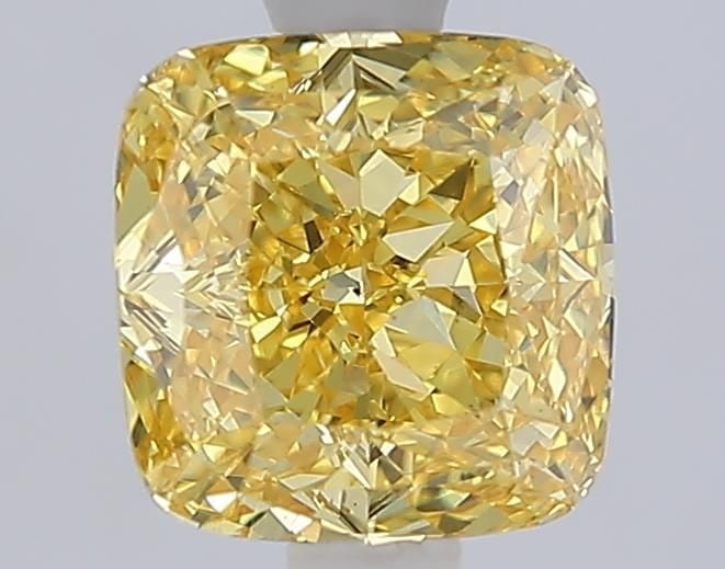 Loose Diamond - CUSHION MODIFIED 1.57ct Fancy Vivid Yellow VS1: Loose Diamond - CUSHION MODIFIED 1.57ct Fancy Vivid Yellow VS1 Source: This is a real non-mined Diamond that has been grown in a lab Shape: CUSHION MODIFIED Carats: 1.57 Color: Fancy Vivid Yellow Cert