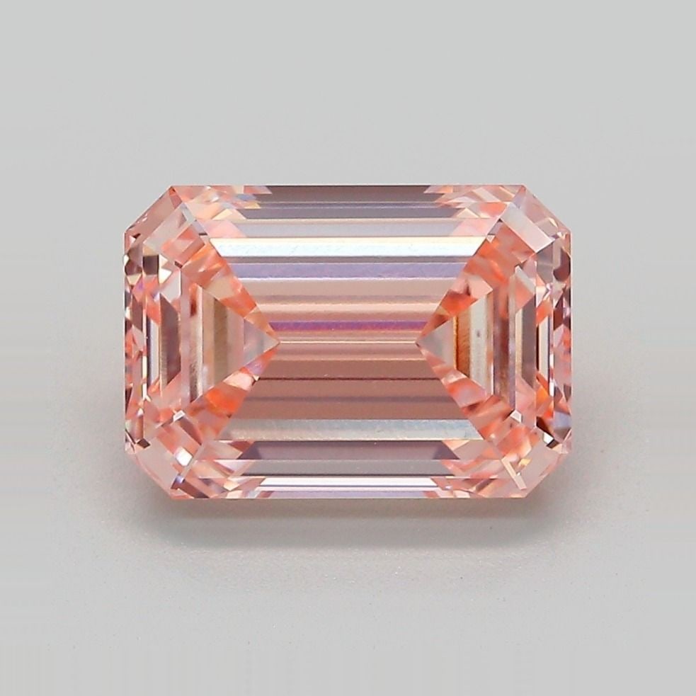 Loose Diamond - EMERALD 3.62ct Fancy Intense Pink VVS2: Loose Diamond - EMERALD 3.62ct Fancy Intense Pink VVS2 Source: This is a real non-mined Diamond that has been grown in a lab Shape: EMERALD Carats: 3.62 Color: Fancy Intense Pink Certification: IGI Vi