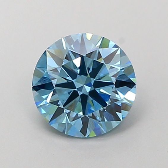Ideal Loose Diamond - ROUND 1.03ct Fancy Vivid Blue VS1: Ideal Loose Diamond - ROUND 1.03ct Fancy Vivid Blue VS1 Source: This is a real non-mined Diamond that has been grown in a lab Shape: ROUND Carats: 1.03 Color: Fancy Vivid Blue Certification: IGI Video