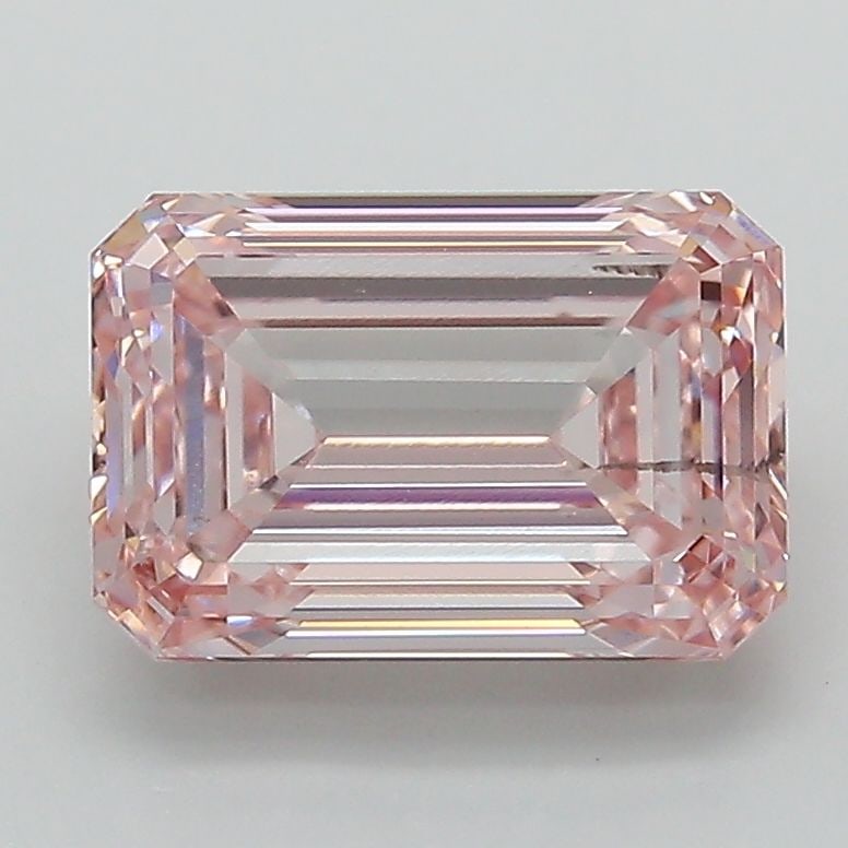 Loose Diamond - EMERALD 2.39ct Fancy Pink SI1: Loose Diamond - EMERALD 2.39ct Fancy Pink SI1 Source: This is a real non-mined Diamond that has been grown in a lab Shape: EMERALD Carats: 2.39 Color: Fancy Pink Certification: IGI Video: