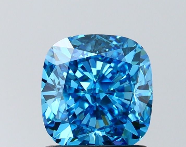 Loose Diamond - CUSHION MODIFIED 1.51ct Fancy Vivid Blue VVS1: Loose Diamond - CUSHION MODIFIED 1.51ct Fancy Vivid Blue VVS1 Source: This is a real non-mined Diamond that has been grown in a lab Shape: CUSHION MODIFIED Carats: 1.51 Color: Fancy Vivid Blue