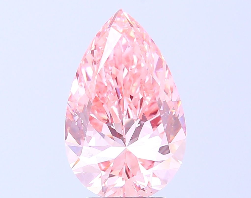 Loose Diamond - PEAR 4.0ct Fancy Vivid Pink VS2: Loose Diamond - PEAR 4.0ct Fancy Vivid Pink VS2 Source: This is a real non-mined Diamond that has been grown in a lab Shape: PEAR Carats: 4.0 Color: Fancy Vivid Pink Certification: IGI Video: