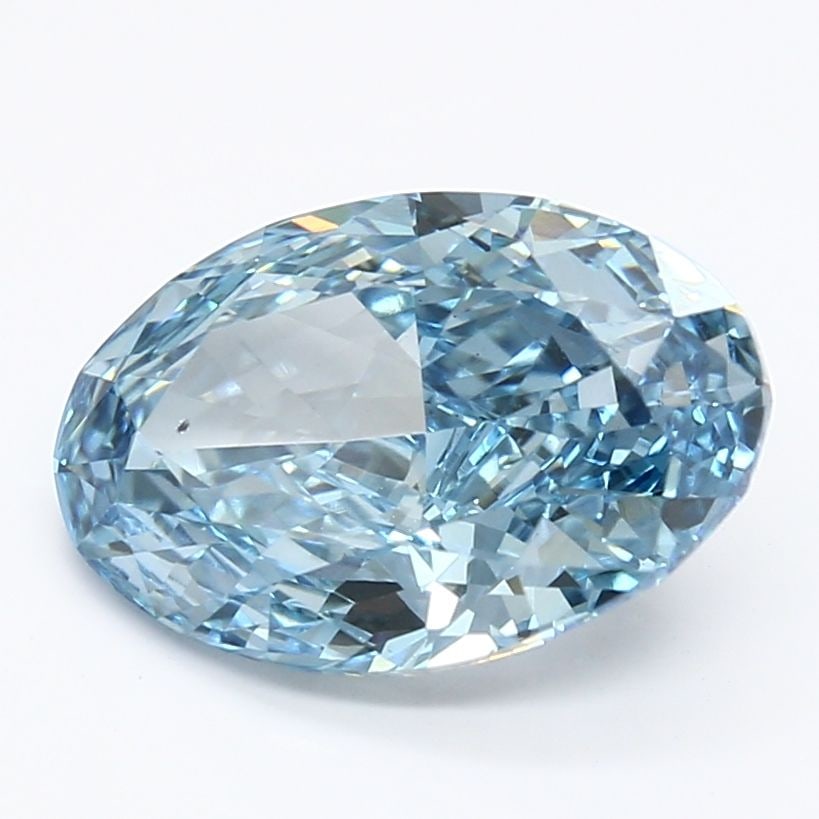 Loose Diamond - OVAL 2.99ct Fancy Vivid Blue VS2: Loose Diamond - OVAL 2.99ct Fancy Vivid Blue VS2 Source: This is a real non-mined Diamond that has been grown in a lab Shape: OVAL Carats: 2.99 Color: Fancy Vivid Blue Certification: IGI Video: