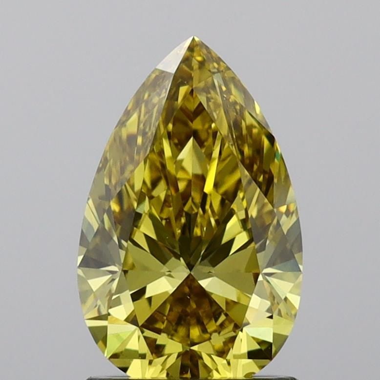 Loose Diamond - PEAR 1.53ct Fancy Vivid Yellow VS1: Loose Diamond - PEAR 1.53ct Fancy Vivid Yellow VS1 Source: This is a real non-mined Diamond that has been grown in a lab Shape: PEAR Carats: 1.53 Color: Fancy Vivid Yellow Certification: IGI Video: