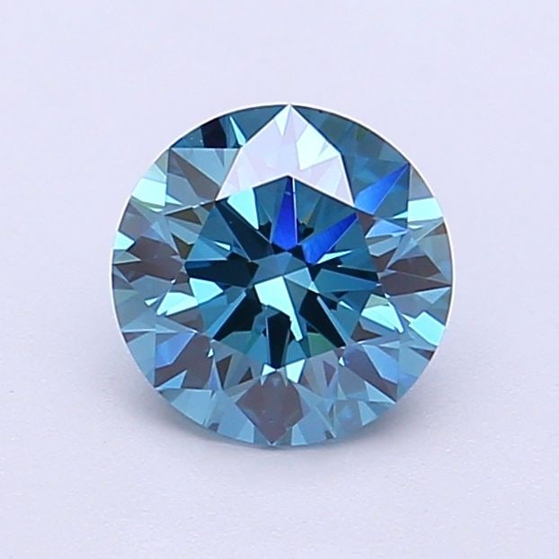 Ideal Loose Diamond - ROUND 1.04ct Fancy Vivid Blue VVS2: Ideal Loose Diamond - ROUND 1.04ct Fancy Vivid Blue VVS2 Source: This is a real non-mined Diamond that has been grown in a lab Shape: ROUND Carats: 1.04 Color: Fancy Vivid Blue Certification: IGI Vide
