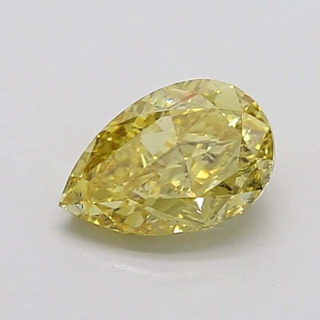 Loose Diamond - PEAR 1.37ct Fancy Intense Yellow VS2: Loose Diamond - PEAR 1.37ct Fancy Intense Yellow VS2 Source: This is a real non-mined Diamond that has been grown in a lab Shape: PEAR Carats: 1.37 Color: Fancy Intense Yellow Certification: IGI Video