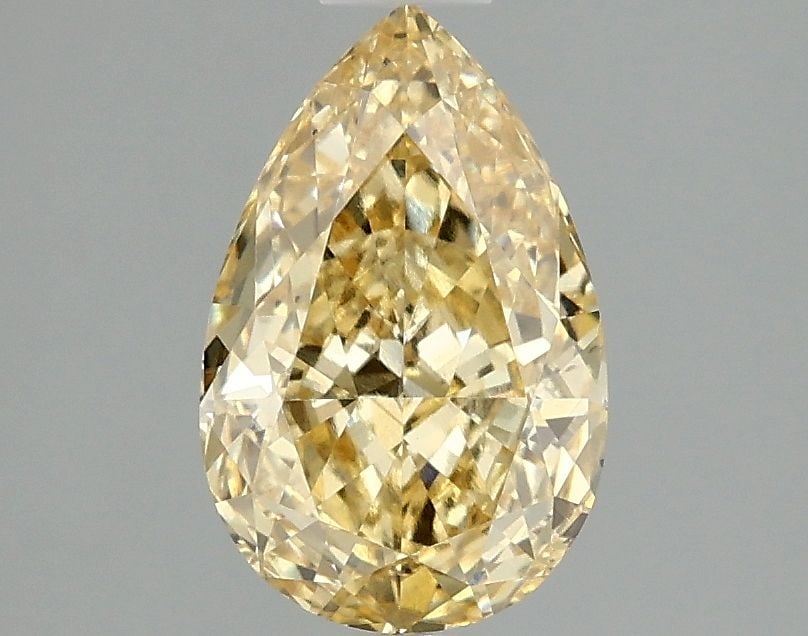 Loose Diamond - PEAR 1.59ct Fancy Intense Yellow VS1: Loose Diamond - PEAR 1.59ct Fancy Intense Yellow VS1 Source: This is a real non-mined Diamond that has been grown in a lab Shape: PEAR Carats: 1.59 Color: Fancy Intense Yellow Certification: IGI Video