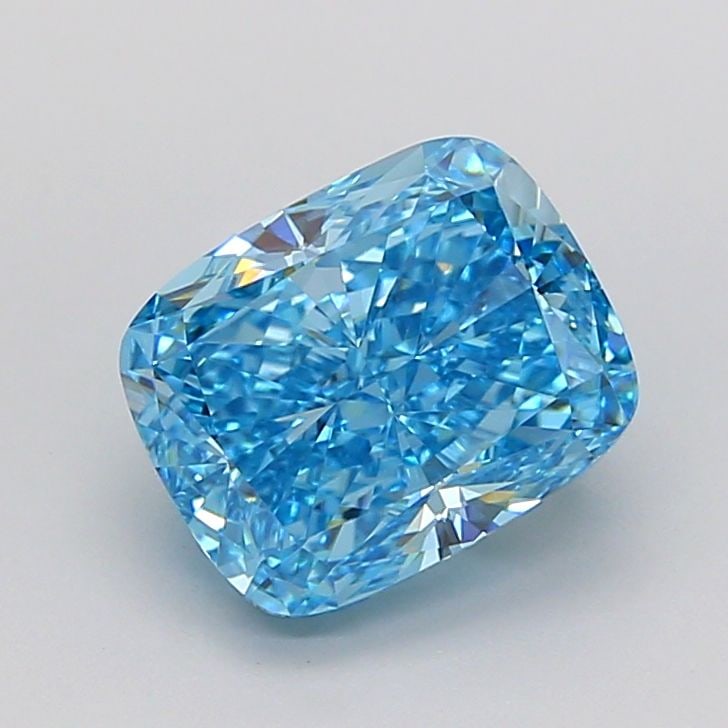 Loose Diamond - CUSHION MODIFIED 3.51ct Fancy Vivid Blue VVS2: Loose Diamond - CUSHION MODIFIED 3.51ct Fancy Vivid Blue VVS2 Source: This is a real non-mined Diamond that has been grown in a lab Shape: CUSHION MODIFIED Carats: 3.51 Color: Fancy Vivid Blue Certifi