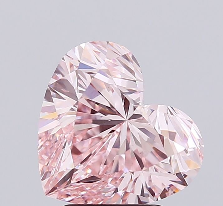 Loose Diamond - HEART 3.03ct Fancy Intense Pink VS2: Loose Diamond - HEART 3.03ct Fancy Intense Pink VS2 Source: This is a real non-mined Diamond that has been grown in a lab Shape: HEART Carats: 3.03 Color: Fancy Intense Pink Certification: IGI Video: