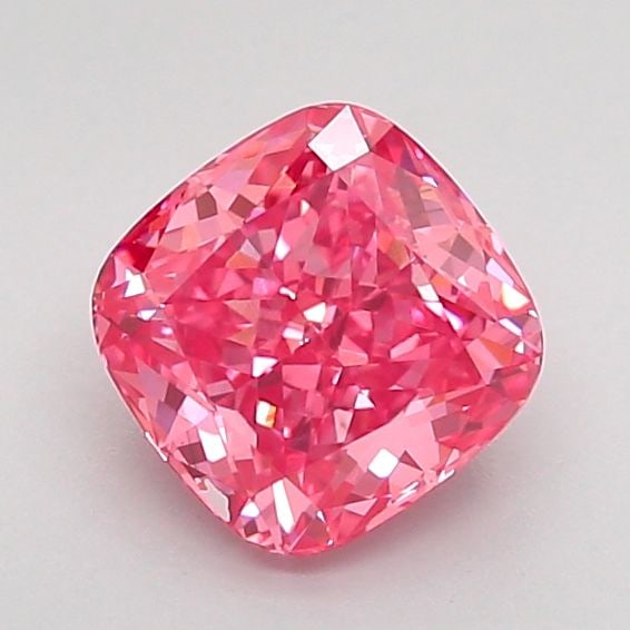 Loose Diamond - CUSHION MODIFIED 1.08ct Fancy Vivid Pink VS1: Loose Diamond - CUSHION MODIFIED 1.08ct Fancy Vivid Pink VS1 Source: This is a real non-mined Diamond that has been grown in a lab Shape: CUSHION MODIFIED Carats: 1.08 Color: Fancy Vivid Pink Certific