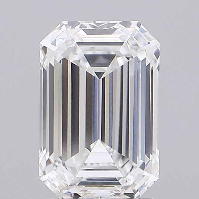 Loose Diamond - EMERALD 2.53ct E VVS1: Loose Diamond - EMERALD 2.53ct E VVS1 Source: This is a real non-mined Diamond that has been grown in a lab Shape: EMERALD Carats: 2.53 Color: E Clarity: VVS1 Certification: IGI Video: