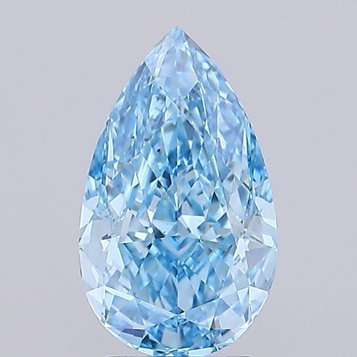 Loose Diamond - PEAR 3.03ct Fancy Vivid Blue VS2: Loose Diamond - PEAR 3.03ct Fancy Vivid Blue VS2 Source: This is a real non-mined Diamond that has been grown in a lab Shape: PEAR Carats: 3.03 Color: Fancy Vivid Blue Certification: IGI Video: