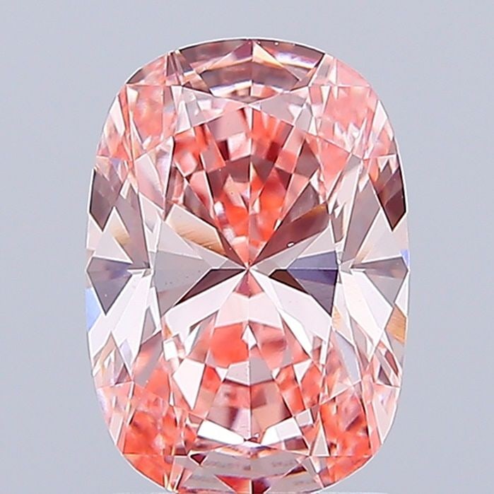 Loose Diamond - CUSHION BRILLIANT 2.0ct Fancy Vivid Pink VS1: Loose Diamond - CUSHION BRILLIANT 2.0ct Fancy Vivid Pink VS1 Source: This is a real non-mined Diamond that has been grown in a lab Shape: CUSHION BRILLIANT Carats: 2.0 Color: Fancy Vivid Pink Certific