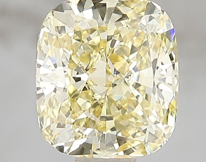 Loose Diamond - CUSHION BRILLIANT 1.6ct Fancy Intense Yellow VS2: Loose Diamond - CUSHION BRILLIANT 1.6ct Fancy Intense Yellow VS2 Source: This is a real non-mined Diamond that has been grown in a lab Shape: CUSHION BRILLIANT Carats: 1.6 Color: Fancy Intense Yellow