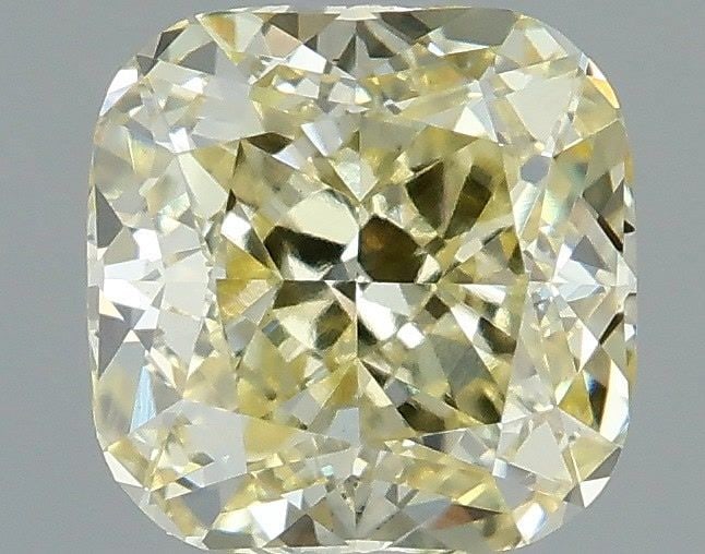 Loose Diamond - CUSHION MODIFIED 1.05ct Fancy Light Yellow VVS2: Loose Diamond - CUSHION MODIFIED 1.05ct Fancy Light Yellow VVS2 Source: This is a real non-mined Diamond that has been grown in a lab Shape: CUSHION MODIFIED Carats: 1.05 Color: Fancy Light Yellow Cer
