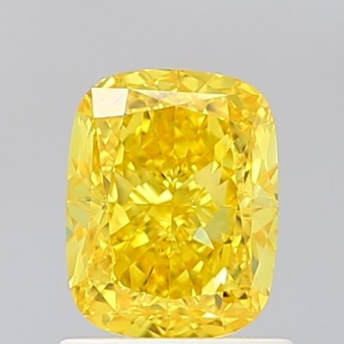 Loose Diamond - CUSHION MODIFIED 1.28ct Fancy Vivid Yellow VVS2: Loose Diamond - CUSHION MODIFIED 1.28ct Fancy Vivid Yellow VVS2 Source: This is a real non-mined Diamond that has been grown in a lab Shape: CUSHION MODIFIED Carats: 1.28 Color: Fancy Vivid Yellow Cer