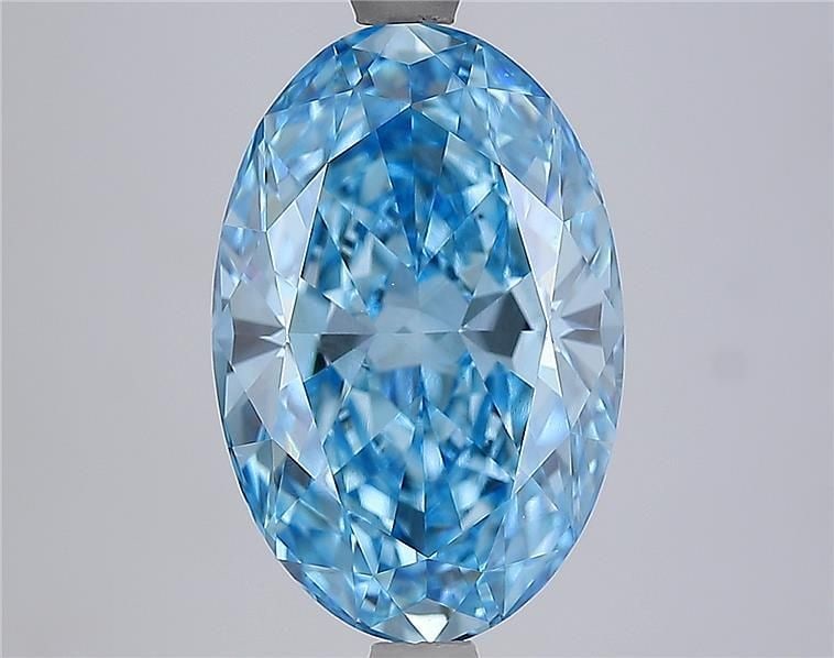 Loose Diamond - OVAL 4.57ct Fancy Vivid Blue VVS2: Loose Diamond - OVAL 4.57ct Fancy Vivid Blue VVS2 Source: This is a real non-mined Diamond that has been grown in a lab Shape: OVAL Carats: 4.57 Color: Fancy Vivid Blue Certification: IGI Video: