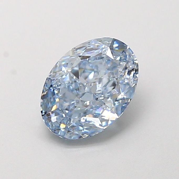 Loose Diamond - OVAL 1.02ct Fancy Intense Blue VVS1: Loose Diamond - OVAL 1.02ct Fancy Intense Blue VVS1 Source: This is a real non-mined Diamond that has been grown in a lab Shape: OVAL Carats: 1.02 Color: Fancy Intense Blue Certification: IGI Video: