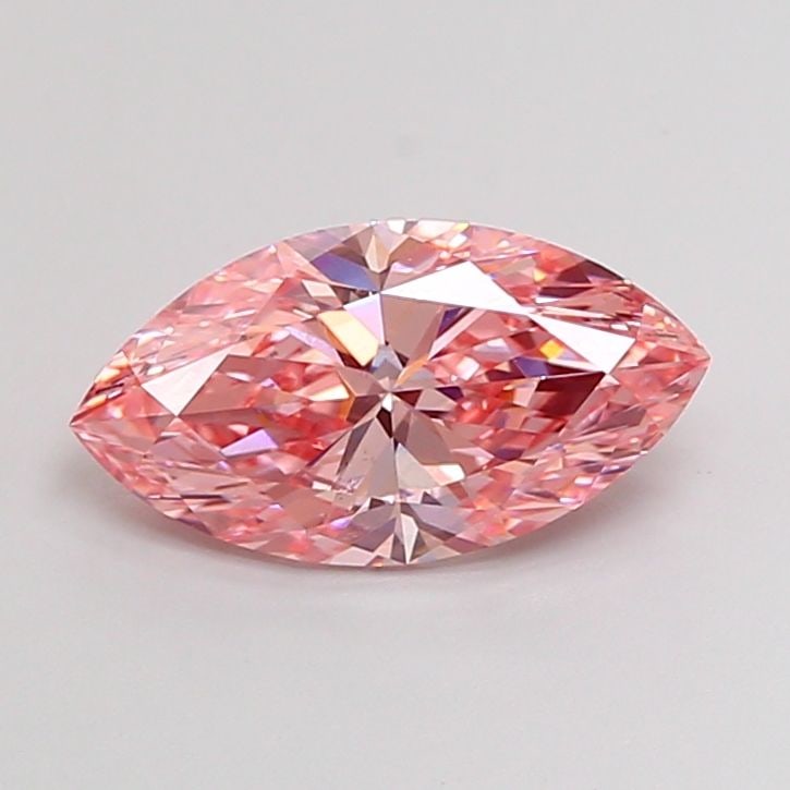 Loose Diamond - MARQUISE 2.0ct Fancy Vivid Pink VVS2: Loose Diamond - MARQUISE 2.0ct Fancy Vivid Pink VVS2 Source: This is a real non-mined Diamond that has been grown in a lab Shape: MARQUISE Carats: 2.0 Color: Fancy Vivid Pink Certification: IGI Video: