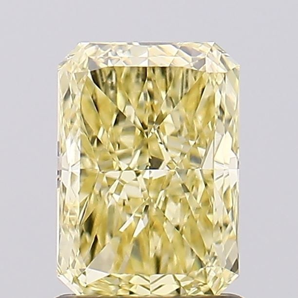 Loose Diamond - RADIANT 1.17ct Fancy Intense Yellow VS1: Loose Diamond - RADIANT 1.17ct Fancy Intense Yellow VS1 Source: This is a real non-mined Diamond that has been grown in a lab Shape: RADIANT Carats: 1.17 Color: Fancy Intense Yellow Certification: IGI