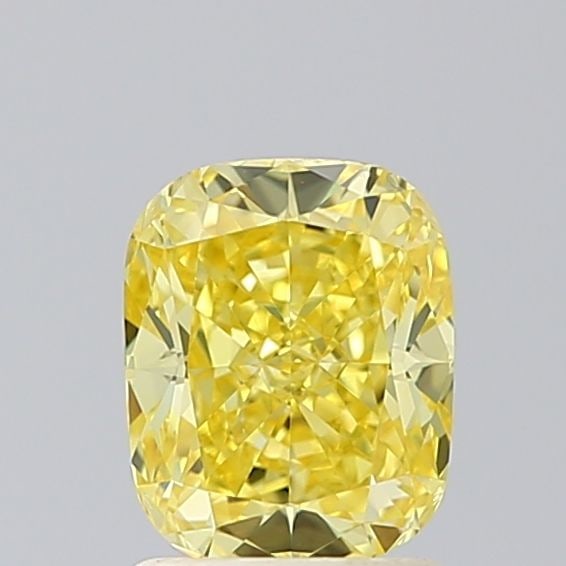 Loose Diamond - CUSHION MODIFIED 1.5ct Fancy Vivid Yellow VS1: Loose Diamond - CUSHION MODIFIED 1.5ct Fancy Vivid Yellow VS1 Source: This is a real non-mined Diamond that has been grown in a lab Shape: CUSHION MODIFIED Carats: 1.5 Color: Fancy Vivid Yellow Certif