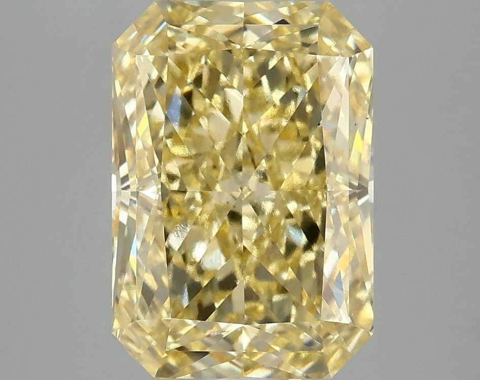 Loose Diamond - RADIANT 4.03ct Fancy Vivid Yellow VS1: Loose Diamond - RADIANT 4.03ct Fancy Vivid Yellow VS1 Source: This is a real non-mined Diamond that has been grown in a lab Shape: RADIANT Carats: 4.03 Color: Fancy Vivid Yellow Certification: IGI Vid