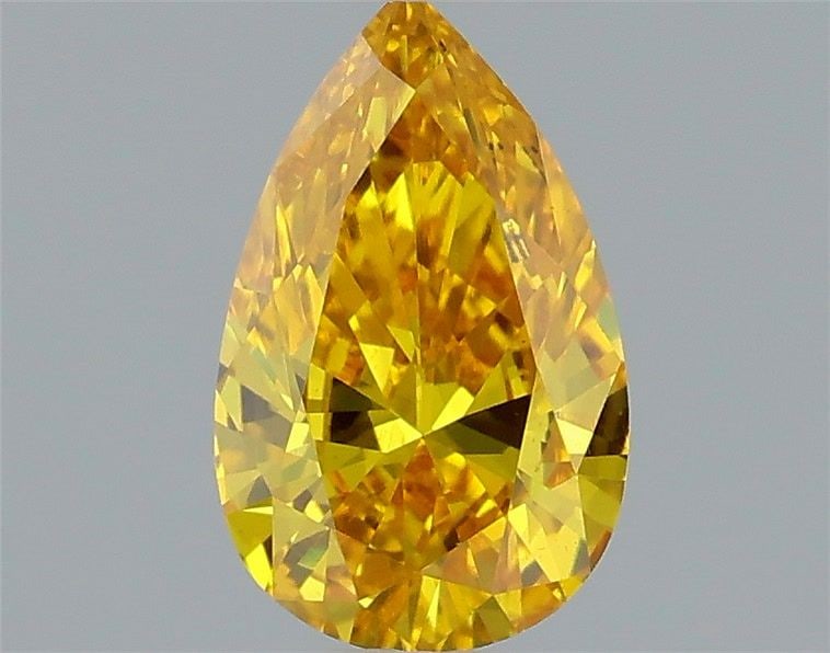 Loose Diamond - PEAR 0.38ct Fancy Vivid Yellow VS1: Loose Diamond - PEAR 0.38ct Fancy Vivid Yellow VS1 Source: This is a real non-mined Diamond that has been grown in a lab Shape: PEAR Carats: 0.38 Color: Fancy Vivid Yellow Certification: IGI Video: