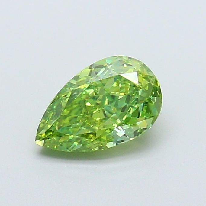 Loose Diamond - PEAR 1.02ct Fancy Vivid Green VS1: Loose Diamond - PEAR 1.02ct Fancy Vivid Green VS1 Source: This is a real non-mined Diamond that has been grown in a lab Shape: PEAR Carats: 1.02 Color: Fancy Vivid Green Certification: IGI Video: