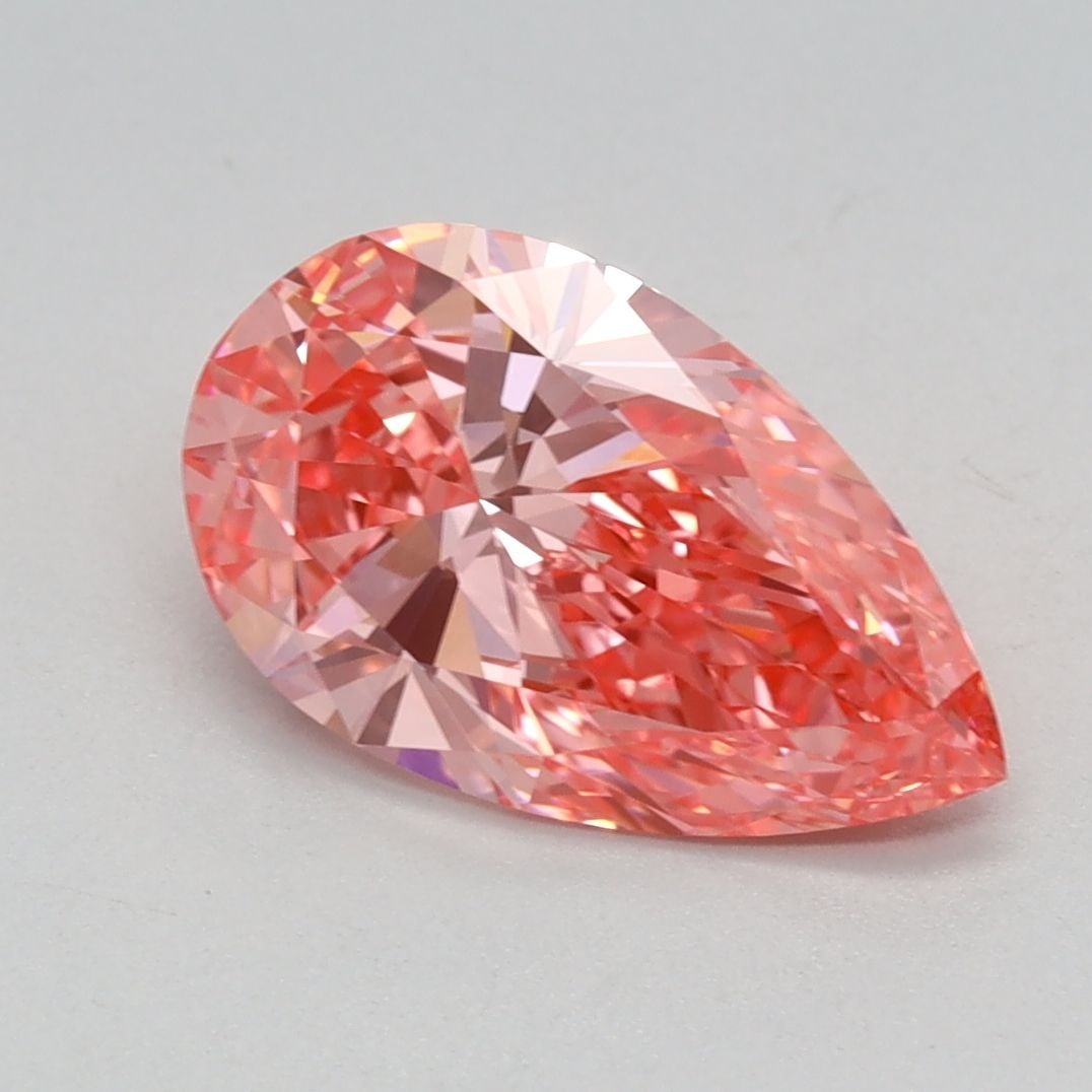 Loose Diamond - PEAR 1.51ct Fancy Vivid Pink VVS2: Loose Diamond - PEAR 1.51ct Fancy Vivid Pink VVS2 Source: This is a real non-mined Diamond that has been grown in a lab Shape: PEAR Carats: 1.51 Color: Fancy Vivid Pink Certification: IGI Video: