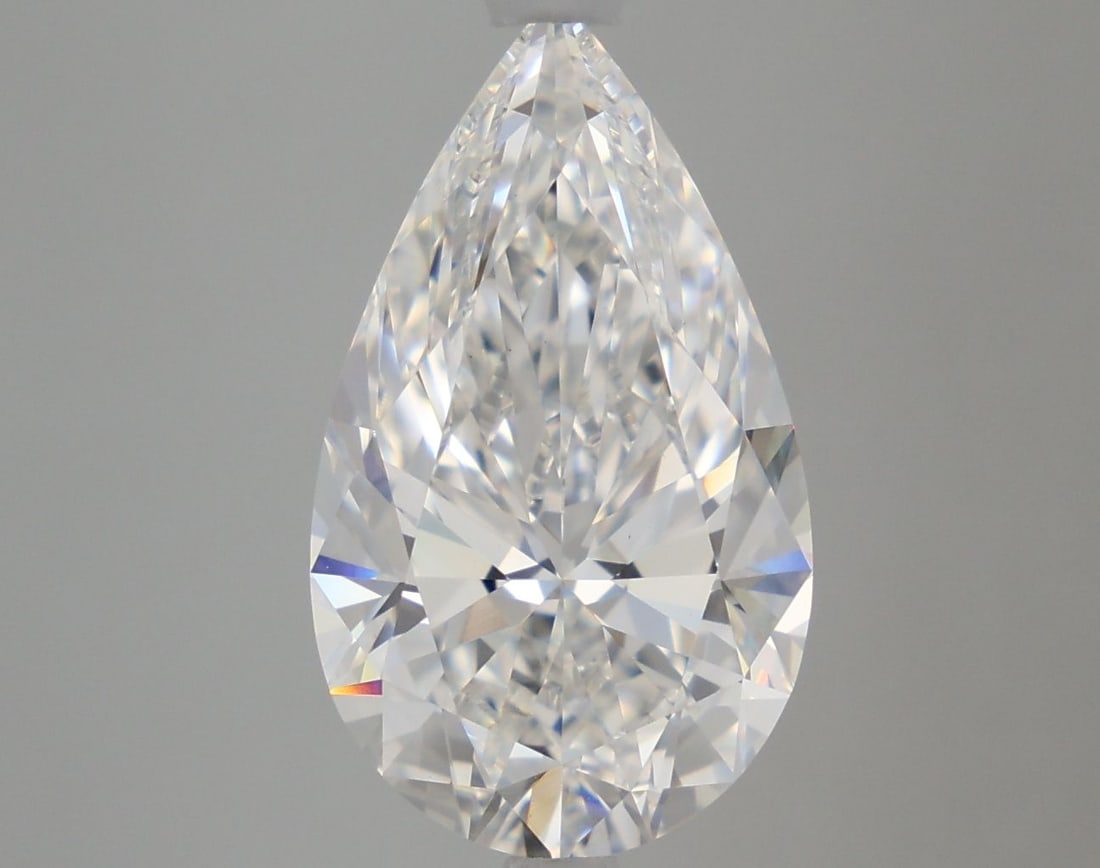 Loose Diamond - PEAR 5.11ct F VS1: Loose Diamond - PEAR 5.11ct F VS1 Source: This is a real non-mined Diamond that has been grown in a lab Shape: PEAR Carats: 5.11 Color: F Clarity: VS1 Certification: IGI Video: