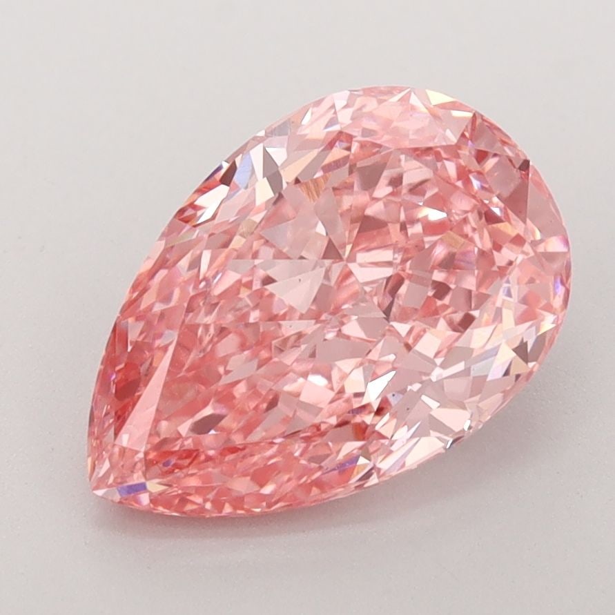 Loose Diamond - PEAR 2.57ct Fancy Vivid Pink VS1: Loose Diamond - PEAR 2.57ct Fancy Vivid Pink VS1 Source: This is a real non-mined Diamond that has been grown in a lab Shape: PEAR Carats: 2.57 Color: Fancy Vivid Pink Certification: IGI Video: