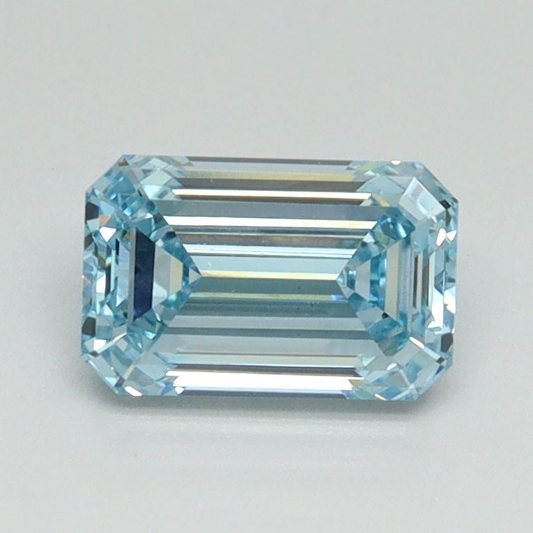 Loose Diamond - EMERALD 1.07ct Fancy Intense Blue VVS2: Loose Diamond - EMERALD 1.07ct Fancy Intense Blue VVS2 Source: This is a real non-mined Diamond that has been grown in a lab Shape: EMERALD Carats: 1.07 Color: Fancy Intense Blue Certification: IGI Vi