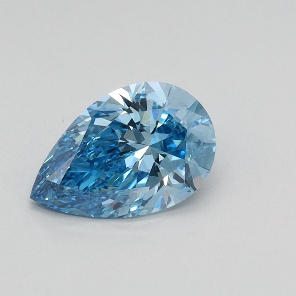 Loose Diamond - PEAR 0.76ct Fancy Vivid Blue VS1: Loose Diamond - PEAR 0.76ct Fancy Vivid Blue VS1 Source: This is a real non-mined Diamond that has been grown in a lab Shape: PEAR Carats: 0.76 Color: Fancy Vivid Blue Certification: IGI Video: