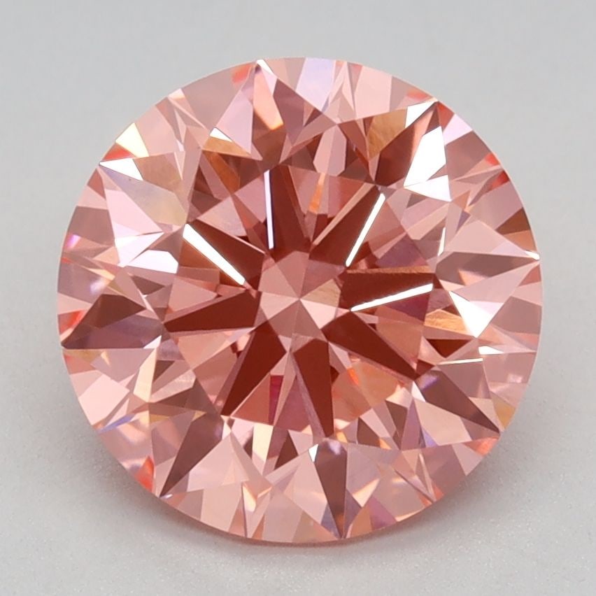 Ideal Loose Diamond - ROUND 2.09ct Fancy Vivid Pink VVS2: Ideal Loose Diamond - ROUND 2.09ct Fancy Vivid Pink VVS2 Source: This is a real non-mined Diamond that has been grown in a lab Shape: ROUND Carats: 2.09 Color: Fancy Vivid Pink Certification: IGI Vide