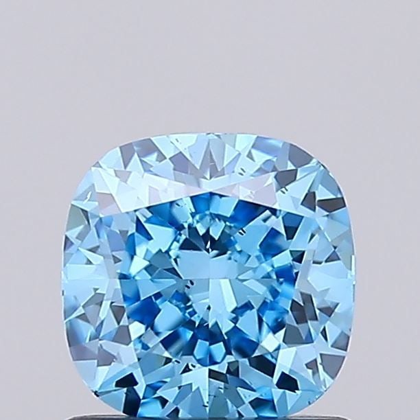 Loose Diamond - CUSHION MODIFIED 1.01ct Fancy Vivid Blue SI1: Loose Diamond - CUSHION MODIFIED 1.01ct Fancy Vivid Blue SI1 Source: This is a real non-mined Diamond that has been grown in a lab Shape: CUSHION MODIFIED Carats: 1.01 Color: Fancy Vivid Blue Certific