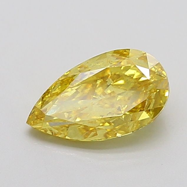Loose Diamond - PEAR 1.42ct Fancy Vivid Yellow SI2: Loose Diamond - PEAR 1.42ct Fancy Vivid Yellow SI2 Source: This is a real non-mined Diamond that has been grown in a lab Shape: PEAR Carats: 1.42 Color: Fancy Vivid Yellow Certification: IGI Video: