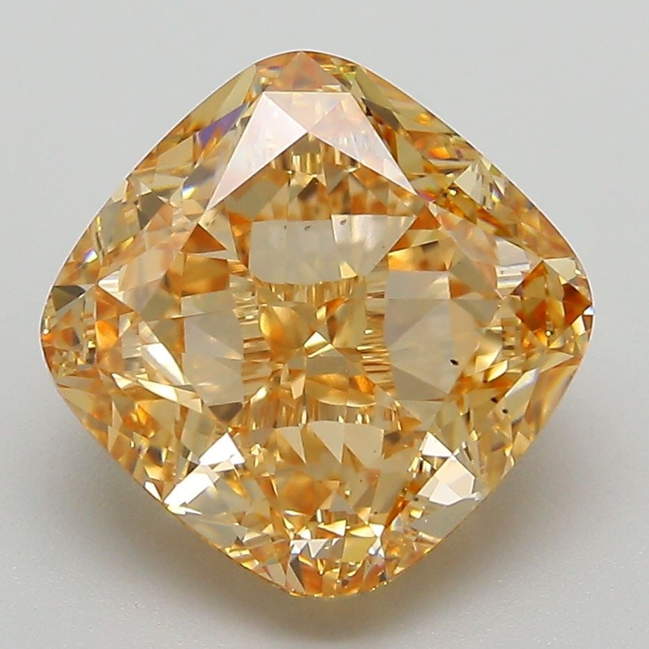 Loose Diamond - CUSHION MODIFIED 5.6ct Fancy Yellowish Brown VS2: Loose Diamond - CUSHION MODIFIED 5.6ct Fancy Yellowish Brown VS2 Source: This is a real non-mined Diamond that has been grown in a lab Shape: CUSHION MODIFIED Carats: 5.6 Color: Fancy Yellowish Brown