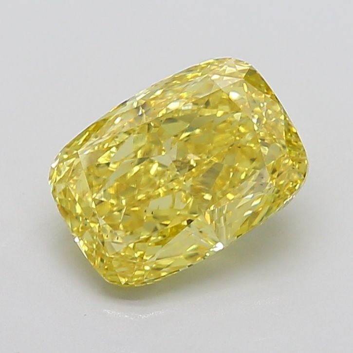 Loose Diamond - CUSHION MODIFIED 4.66ct Fancy Vivid Yellow VS2: Loose Diamond - CUSHION MODIFIED 4.66ct Fancy Vivid Yellow VS2 Source: This is a real non-mined Diamond that has been grown in a lab Shape: CUSHION MODIFIED Carats: 4.66 Color: Fancy Vivid Yellow Cert