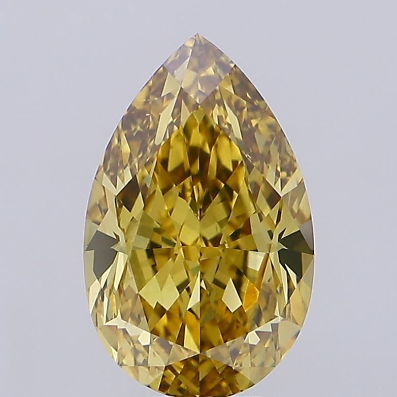 Loose Diamond - PEAR 7.51ct Fancy Intense Brownish Yellow VS1: Loose Diamond - PEAR 7.51ct Fancy Intense Brownish Yellow VS1 Source: This is a real non-mined Diamond that has been grown in a lab Shape: PEAR Carats: 7.51 Color: Fancy Intense Brownish Yellow Certif