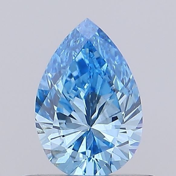 Loose Diamond - PEAR 0.52ct Fancy Vivid Blue VS2: Loose Diamond - PEAR 0.52ct Fancy Vivid Blue VS2 Source: This is a real non-mined Diamond that has been grown in a lab Shape: PEAR Carats: 0.52 Color: Fancy Vivid Blue Certification: IGI Video: