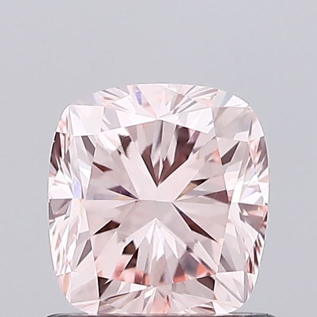 Loose Diamond - CUSHION BRILLIANT 0.9ct Fancy Intense Pink VS1: Loose Diamond - CUSHION BRILLIANT 0.9ct Fancy Intense Pink VS1 Source: This is a real non-mined Diamond that has been grown in a lab Shape: CUSHION BRILLIANT Carats: 0.9 Color: Fancy Intense Pink Cert