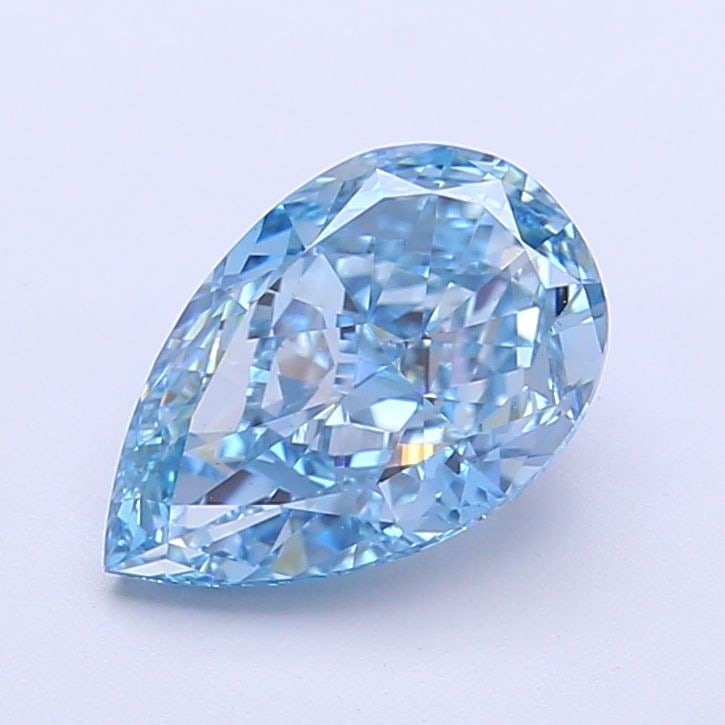 Loose Diamond - PEAR 2.0ct Fancy Vivid Blue VVS2: Loose Diamond - PEAR 2.0ct Fancy Vivid Blue VVS2 Source: This is a real non-mined Diamond that has been grown in a lab Shape: PEAR Carats: 2.0 Color: Fancy Vivid Blue Certification: IGI Video: