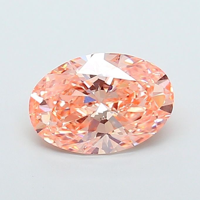 Loose Diamond - OVAL 3.0ct Fancy Intense Pinkish Orange VS1: Loose Diamond - OVAL 3.0ct Fancy Intense Pinkish Orange VS1 Source: This is a real non-mined Diamond that has been grown in a lab Shape: OVAL Carats: 3.0 Color: Fancy Intense Pinkish Orange Certificat