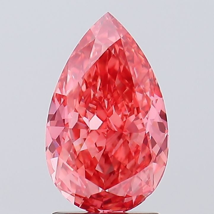 Loose Diamond - PEAR 2.09ct Fancy Vivid Pink VS1: Loose Diamond - PEAR 2.09ct Fancy Vivid Pink VS1 Source: This is a real non-mined Diamond that has been grown in a lab Shape: PEAR Carats: 2.09 Color: Fancy Vivid Pink Certification: IGI Video: