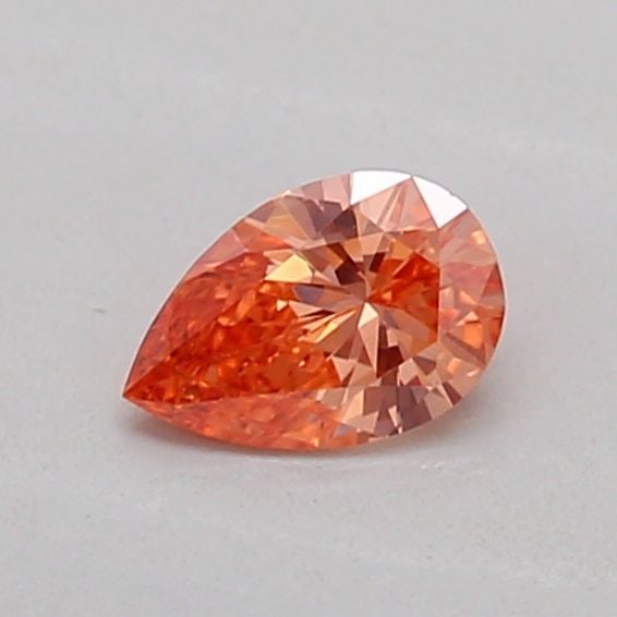 Loose Diamond - PEAR 0.18ct Fancy Vivid Brownish Orange VS1: Loose Diamond - PEAR 0.18ct Fancy Vivid Brownish Orange VS1 Source: This is a real non-mined Diamond that has been grown in a lab Shape: PEAR Carats: 0.18 Color: Fancy Vivid Brownish Orange Certificat