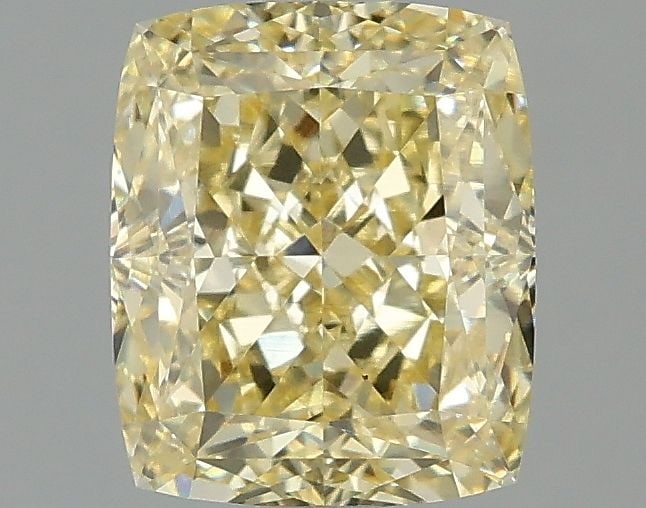 Loose Diamond - CUSHION MODIFIED 2.01ct Fancy Intense Yellow VS1: Loose Diamond - CUSHION MODIFIED 2.01ct Fancy Intense Yellow VS1 Source: This is a real non-mined Diamond that has been grown in a lab Shape: CUSHION MODIFIED Carats: 2.01 Color: Fancy Intense Yellow